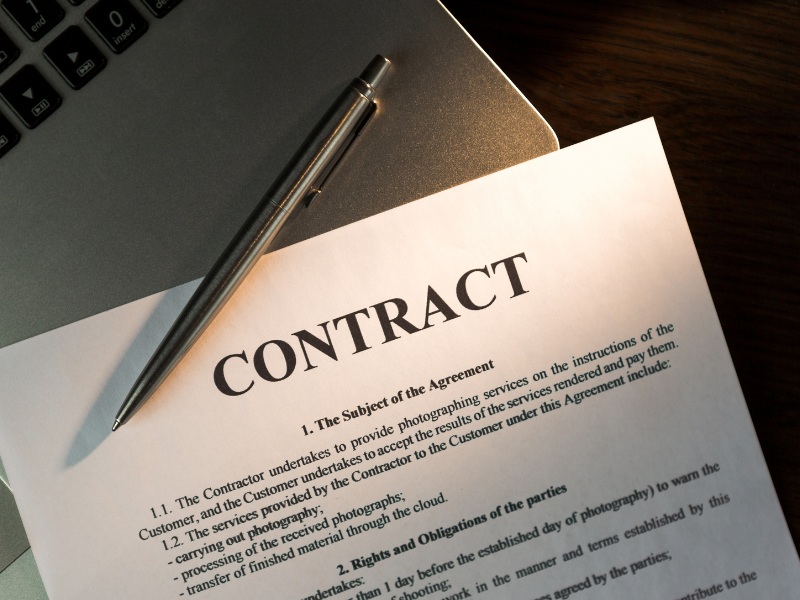 Contrato proteção de dados e LGPD
